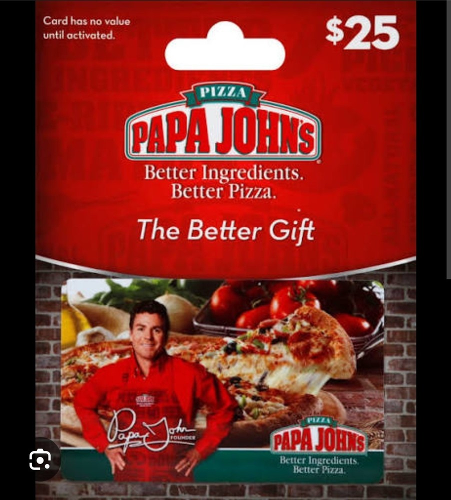 Papa Johns Gift Card