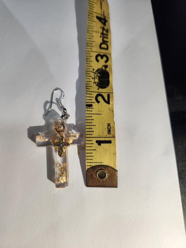 Handmade Cross Ear Rings