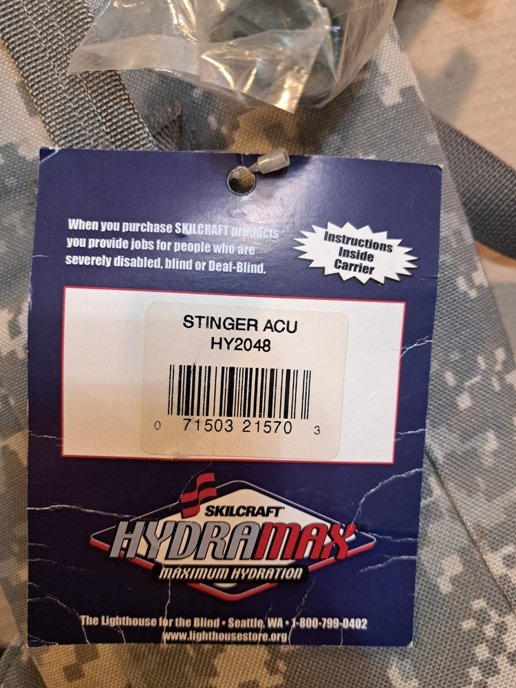 Skilcraft Hydramax Maximum Hydration System Stinger Bladder Camo Pack 100 oz.