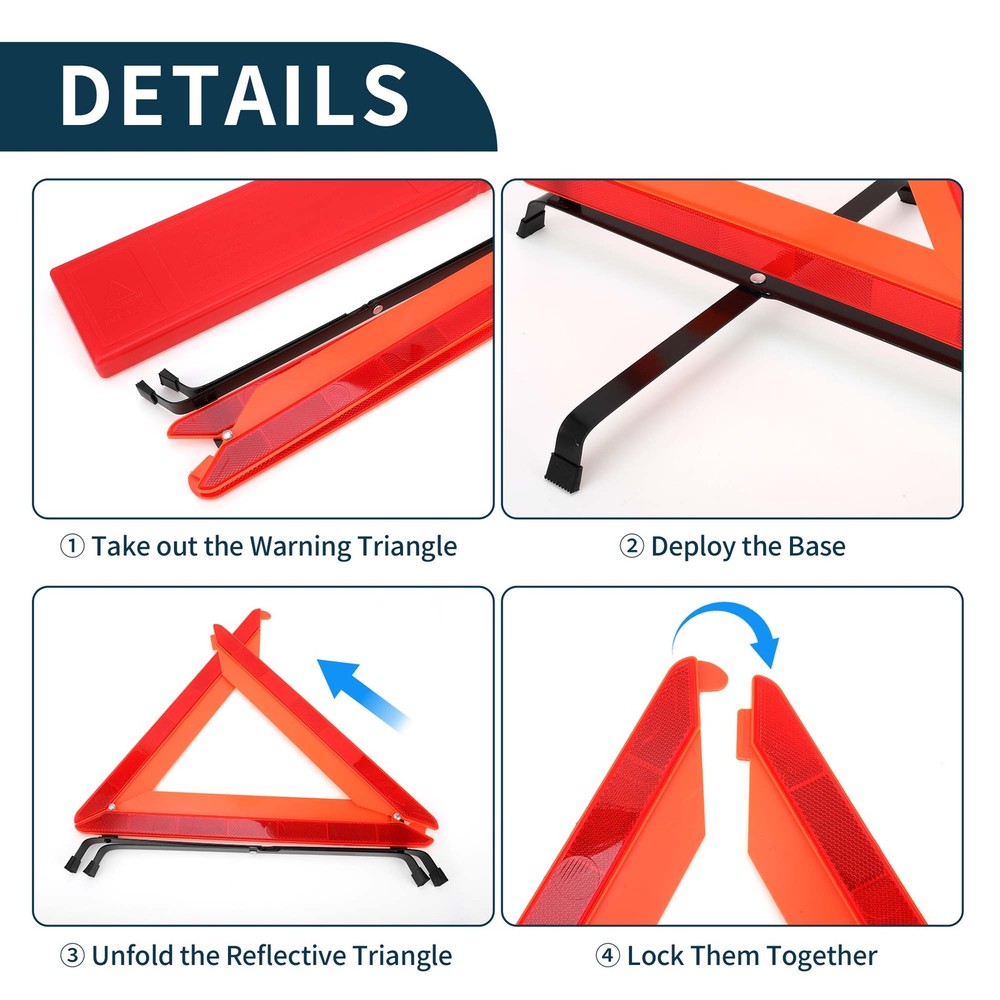 Safety Warning Triangle, Triangular Road Stop Sign