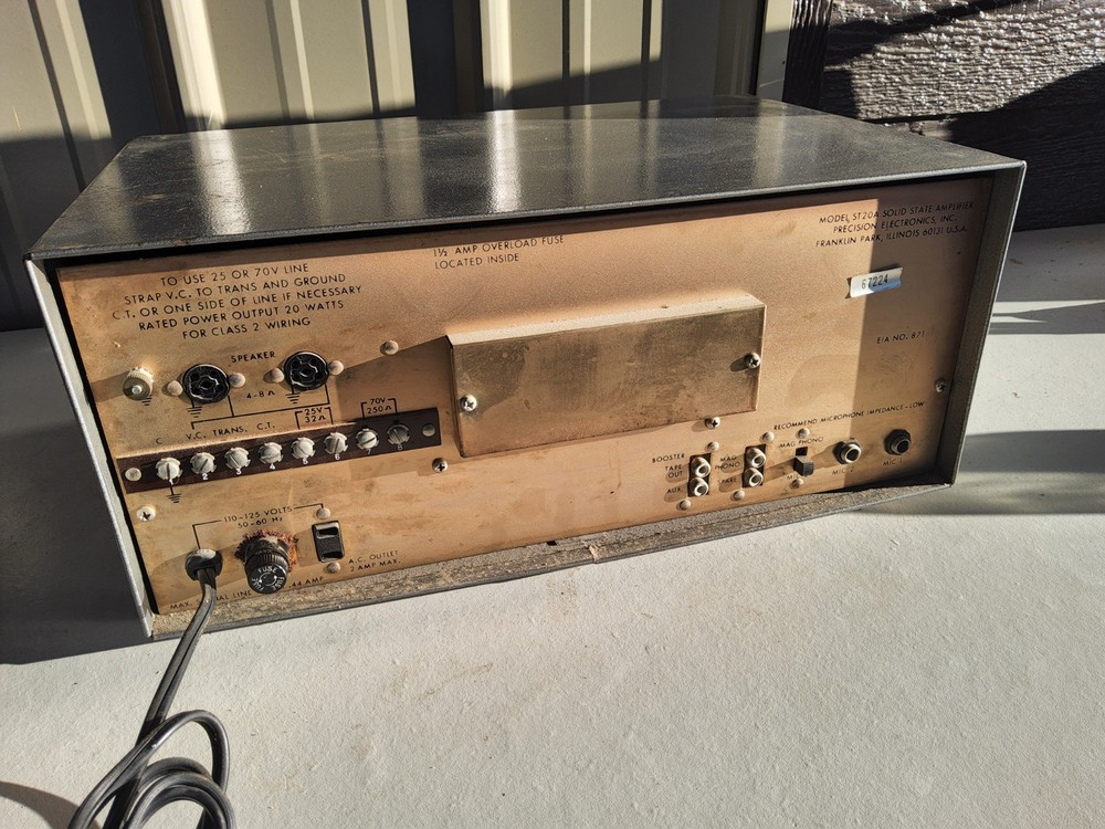 Vintage Precision Electronics ST20A Amplifier 60W 120V Vintage Solid State