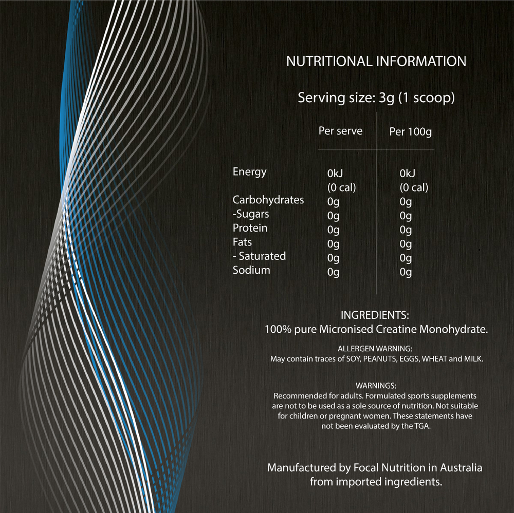 PURE 3KG CREATINE MONOHYDRATE HPLC TESTED WORKOUT ENHANCER