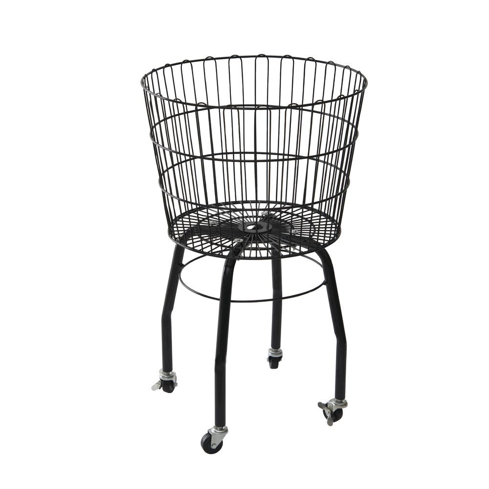 HUBERT® Dump Bin Black Wire - 20"Dia x 32 1/2"H