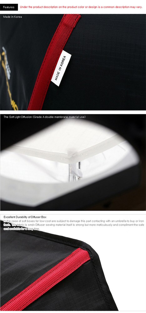 SMDV SPEED-BOX 47 Rectangular Soft-box Diffuser for S-Light S-Lite Quantum Flash