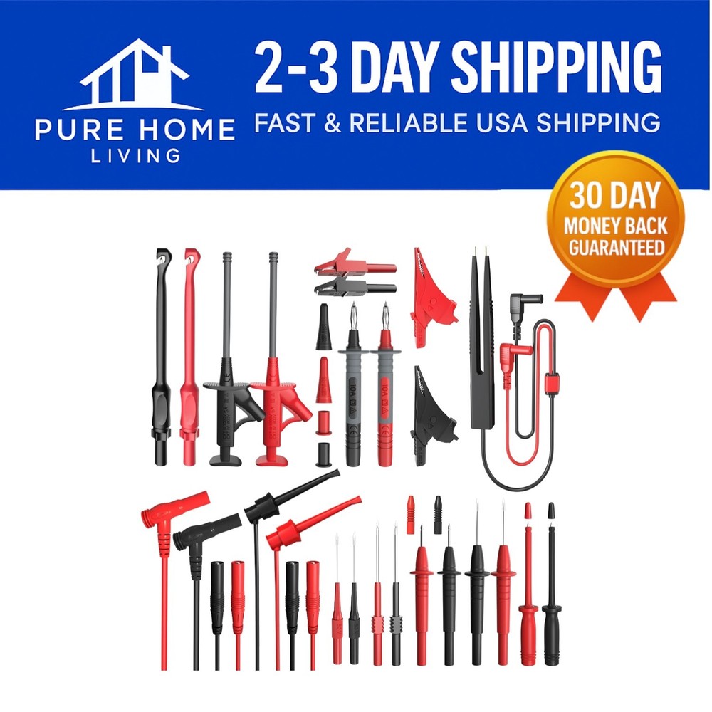 Versatile 25PCS Silicone Multimeter  Leads Set - Perfect for Every Project