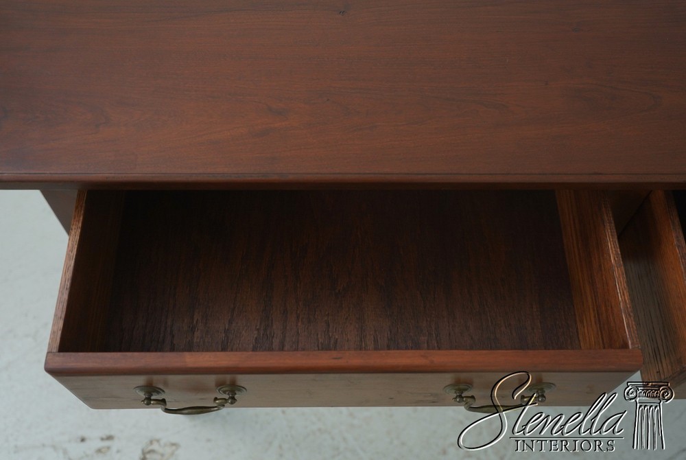 LF70575: Bench Made Cherry Chippendale 2 Drawer Sofa Table