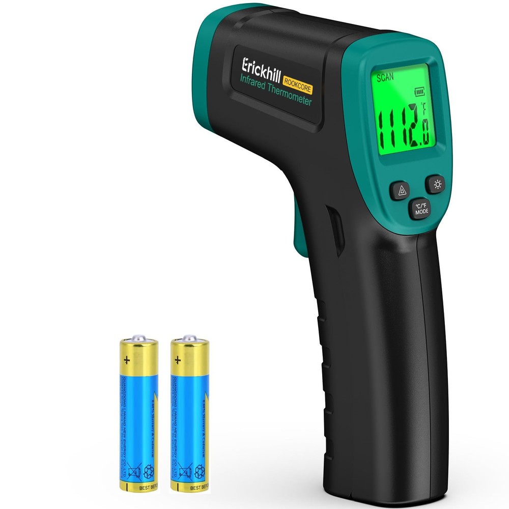 ERICKHILL ROOKCORE Infrared Thermometer -50℃~600℃ Adjustable Backlit LCD