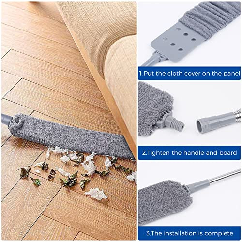 Retractable Gap Dust Cleaner Cleaning Tools with 2 Microfiber Gap Duster