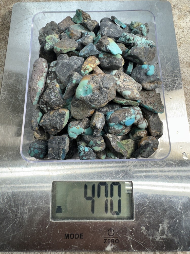 One Pound stabilized Turquoise small nuggets assorted mine free shipping