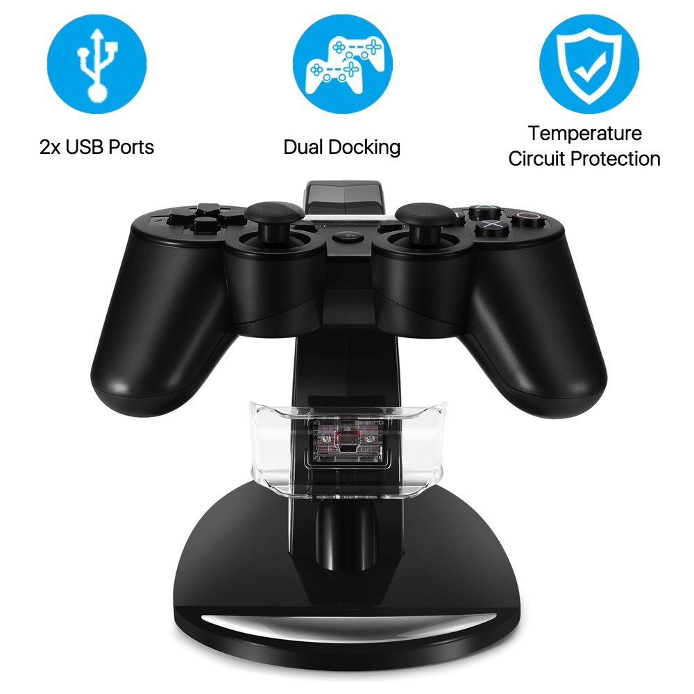 PS3 Controller Charger Stand f/ Sony Playstation 3 Controller Wireless Dualshock