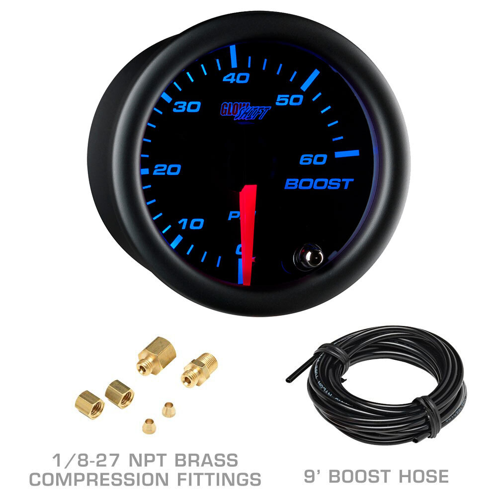 GlowShift Package - T7 Gauge Set & Pillar Pod w Spk for 98-02 Dodge Ram Cummins