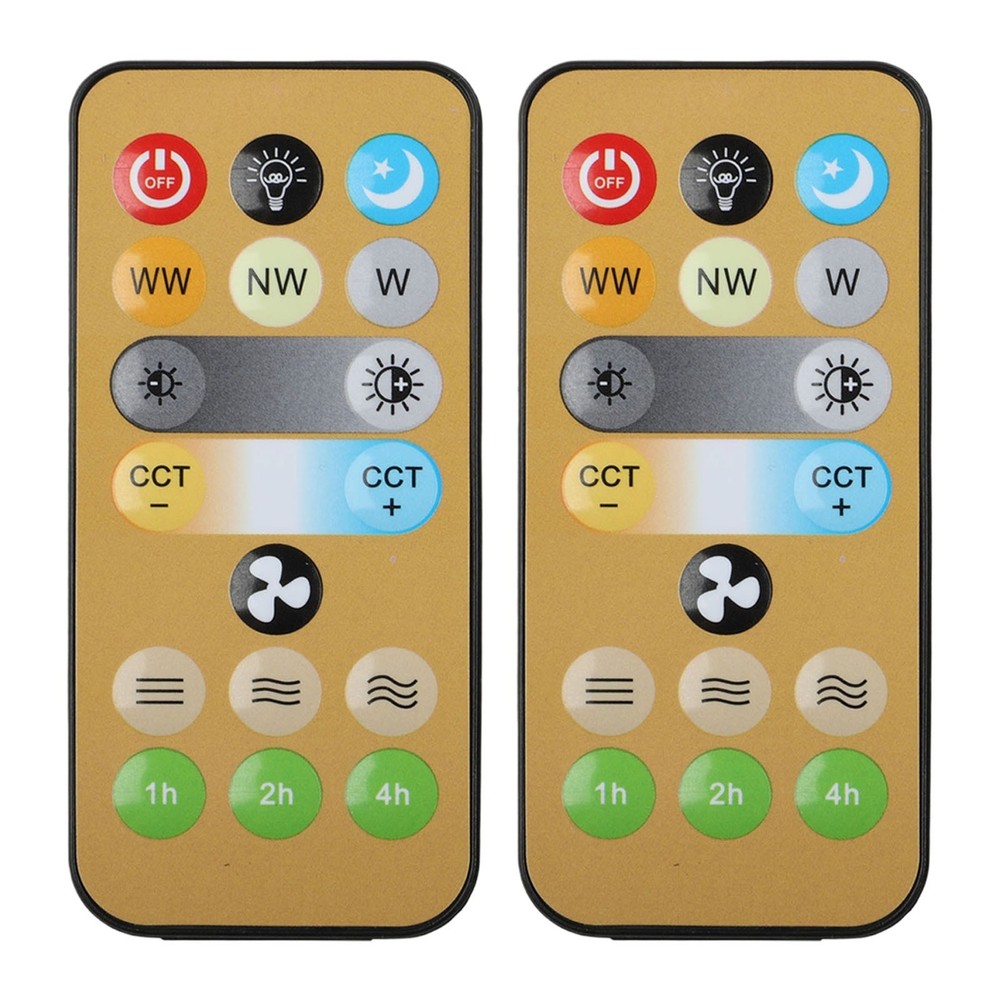 2pcs Replacement Remote Controls for E27 Ceiling Fan and Light Systems