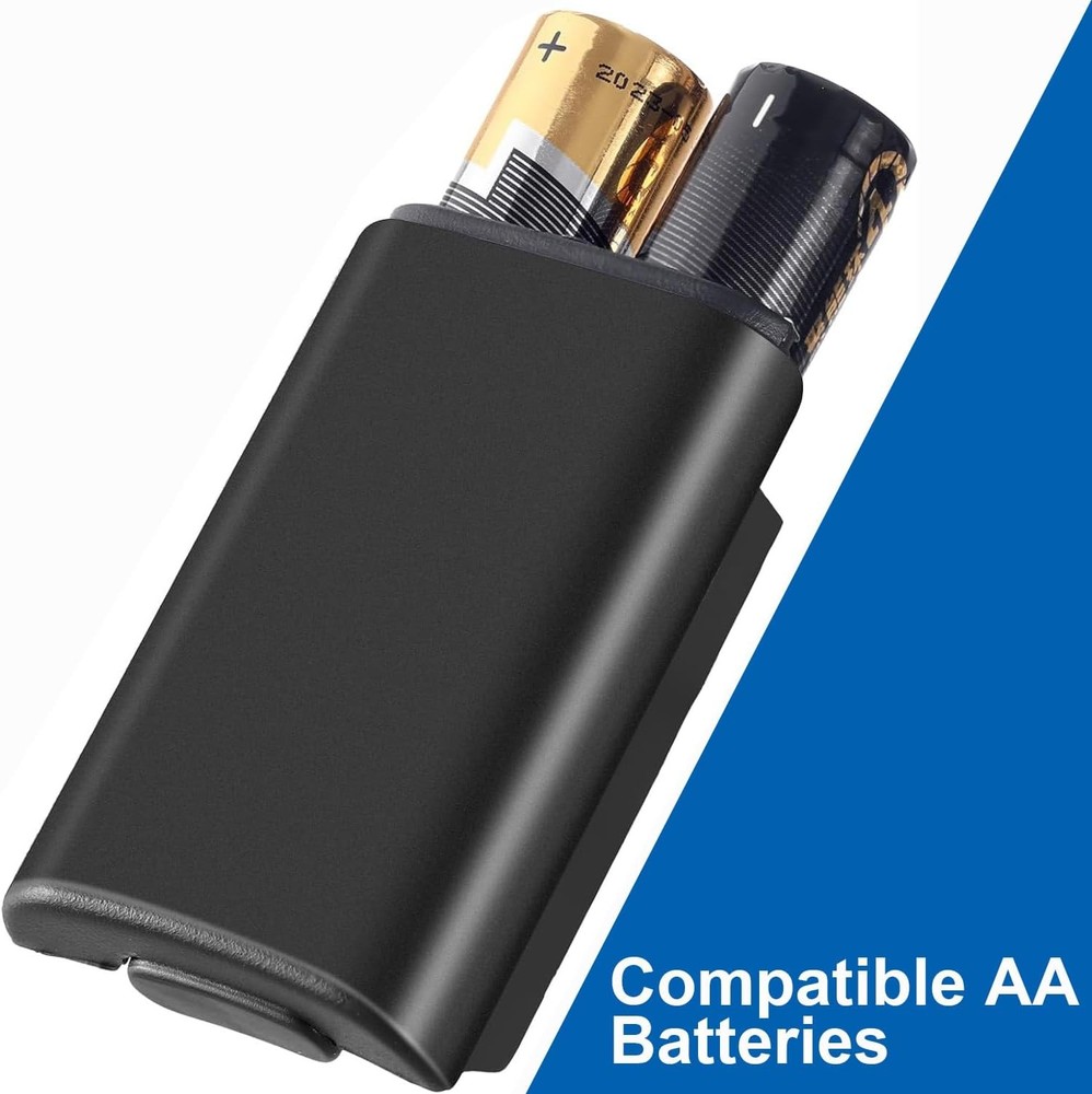 5 X AA Battery Back Cover Case Shell Pack For Xbox 360 Wireless Controller Black