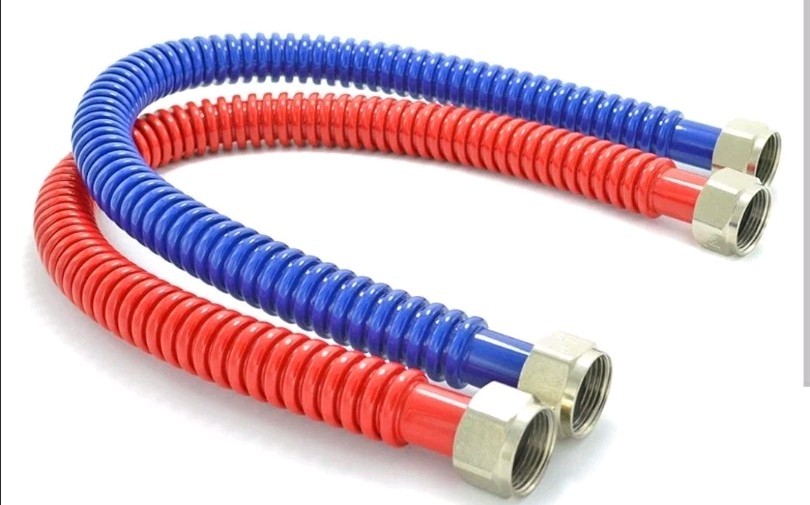 36In Flexible Stainless Steel Corrugated Water Heater Connector 1/2" Fip x 1/2"