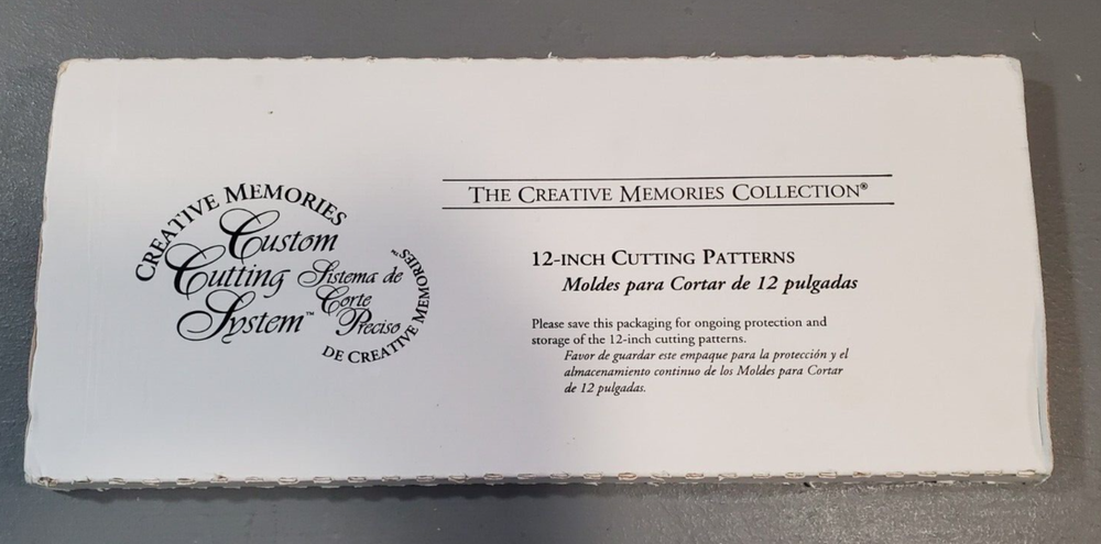 Creative Memories Custom Cutting System 12" Cutting Pattern Wave Swell VG cond