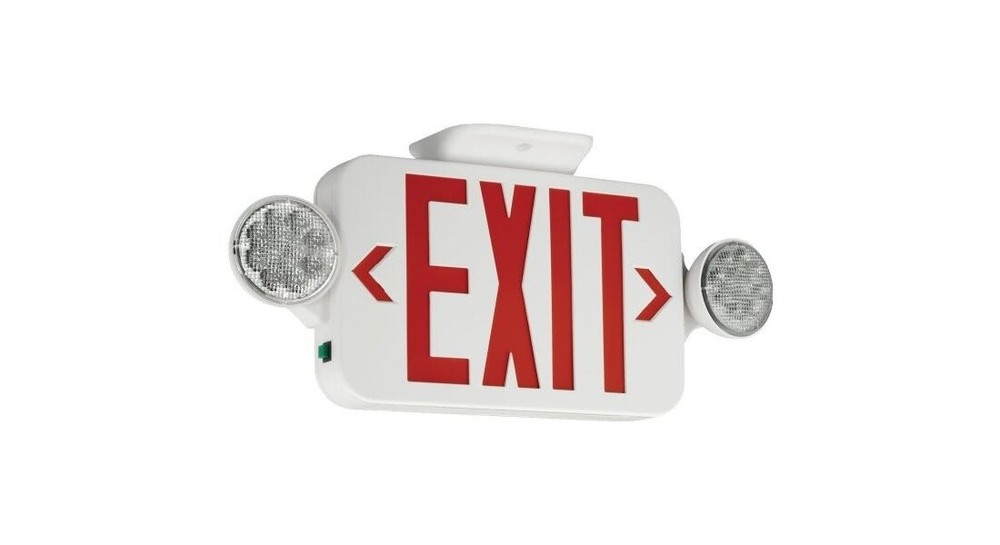 Compass CC 4-Watt Integrated LED White Combination Exit/Emergency Light with Ni-