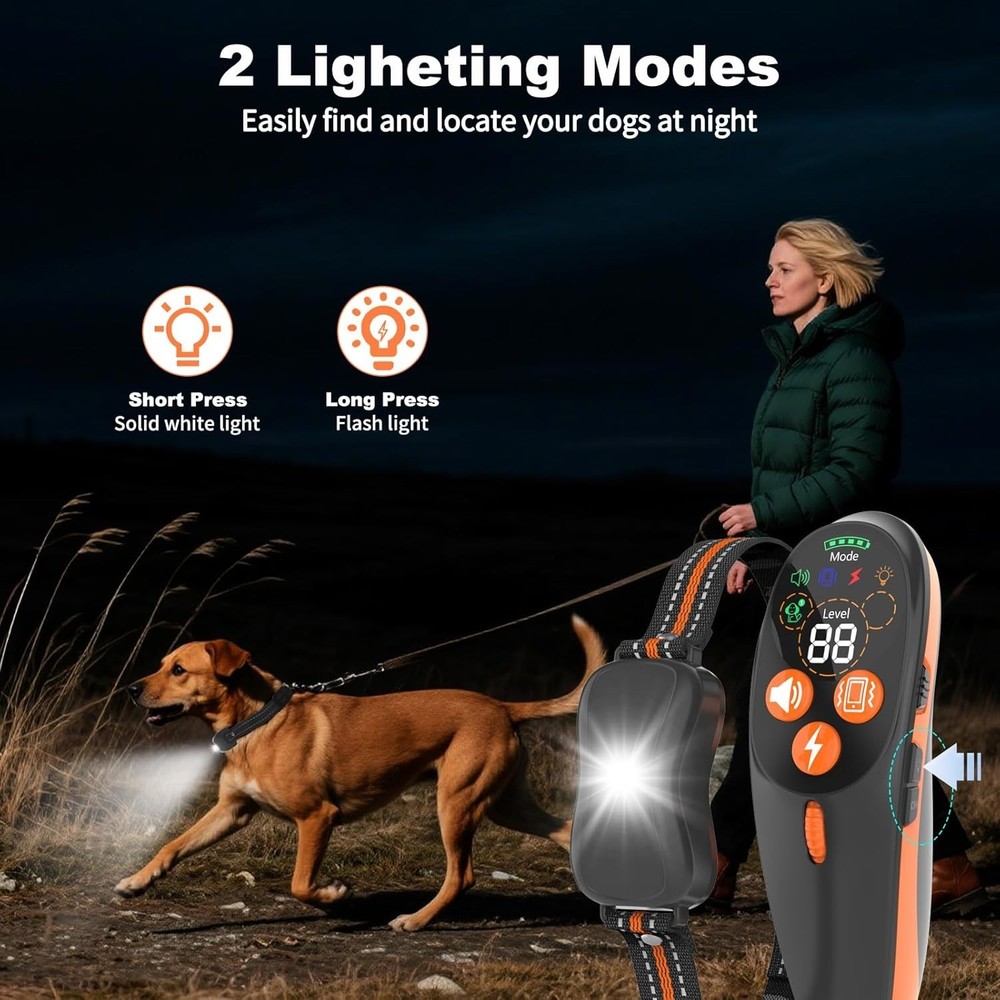 Dog Shock Collar with Remote Control - 4200 FT Remote Control Range, 15-125LBS