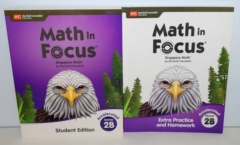 Math in Focus Accelerated Course 2B Set Student + Extra Practice &Homework 2020