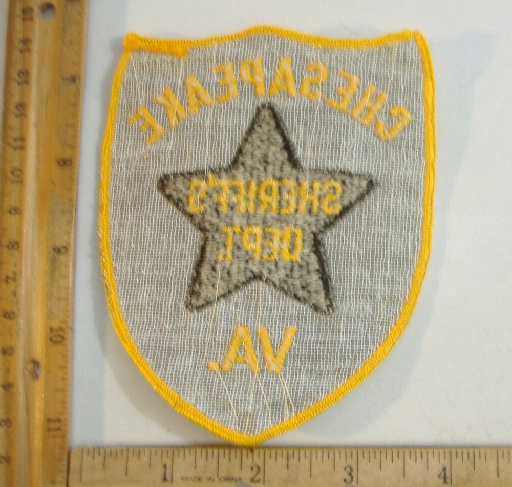 CHESAPEAKE VIRGINIA SHERIFF FABRIC PATCH