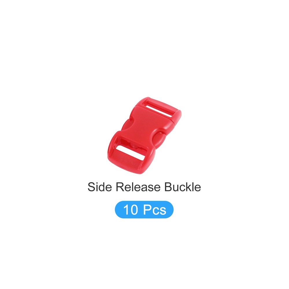 Side Quick Release Buckle (11cm/4.3") 10Pcs, Plastic Adjustable Buckles