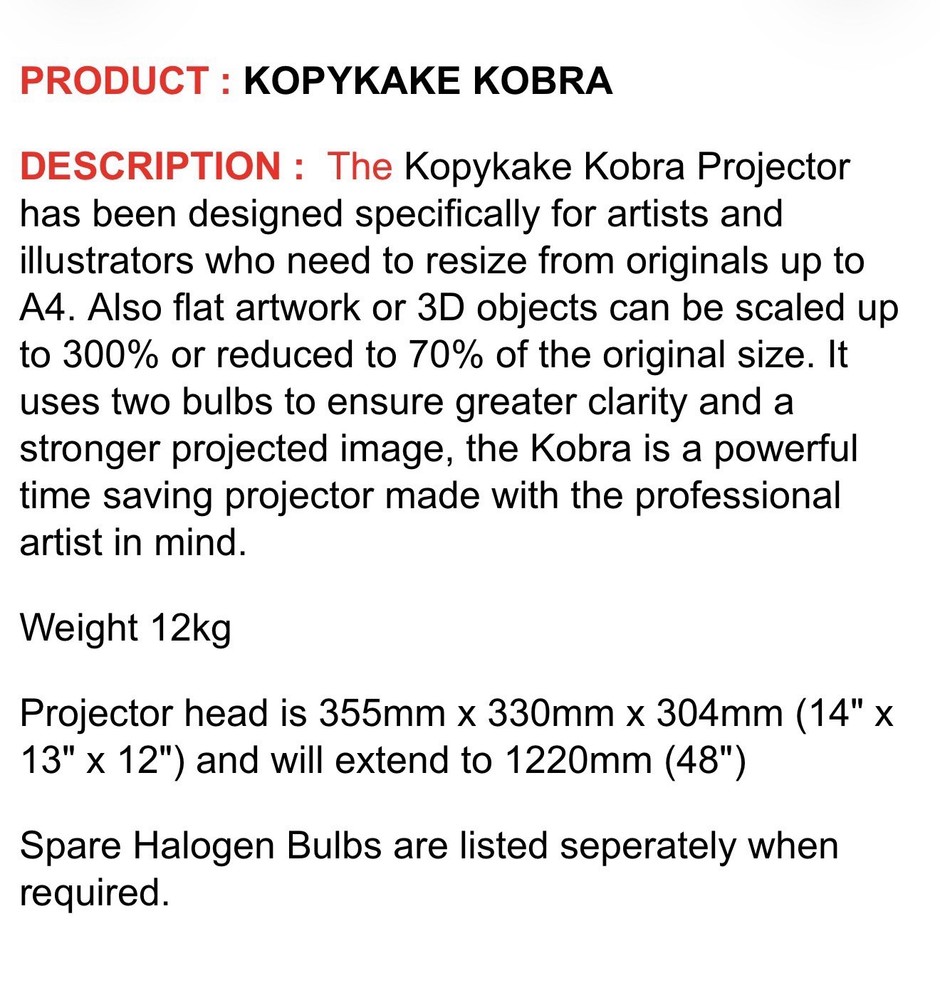 Kopycake Kobra K5000 Projector
