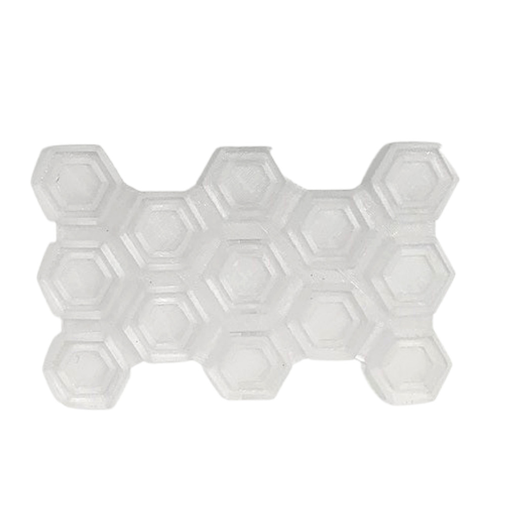 Clear Snowboard Stomp Pad - Hexagon Pattern