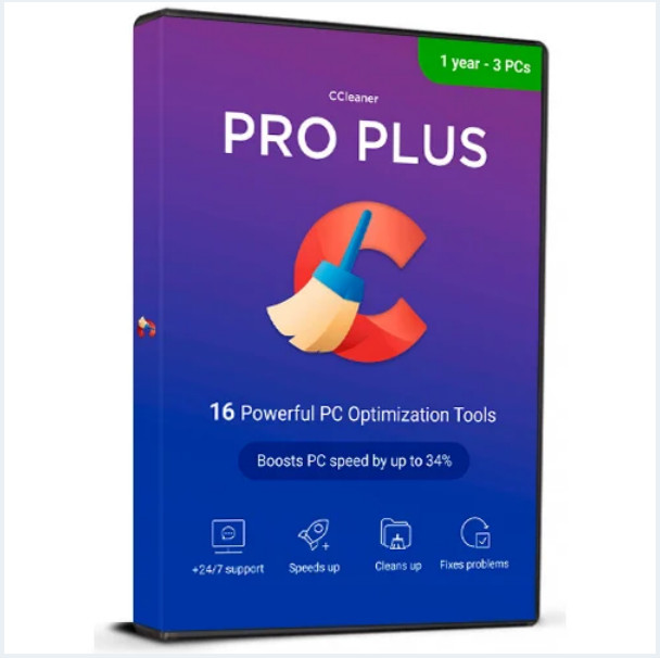 CCleaner Professional Plus V7 2026 Windows (PC) - 3 Devices 1 Year Key