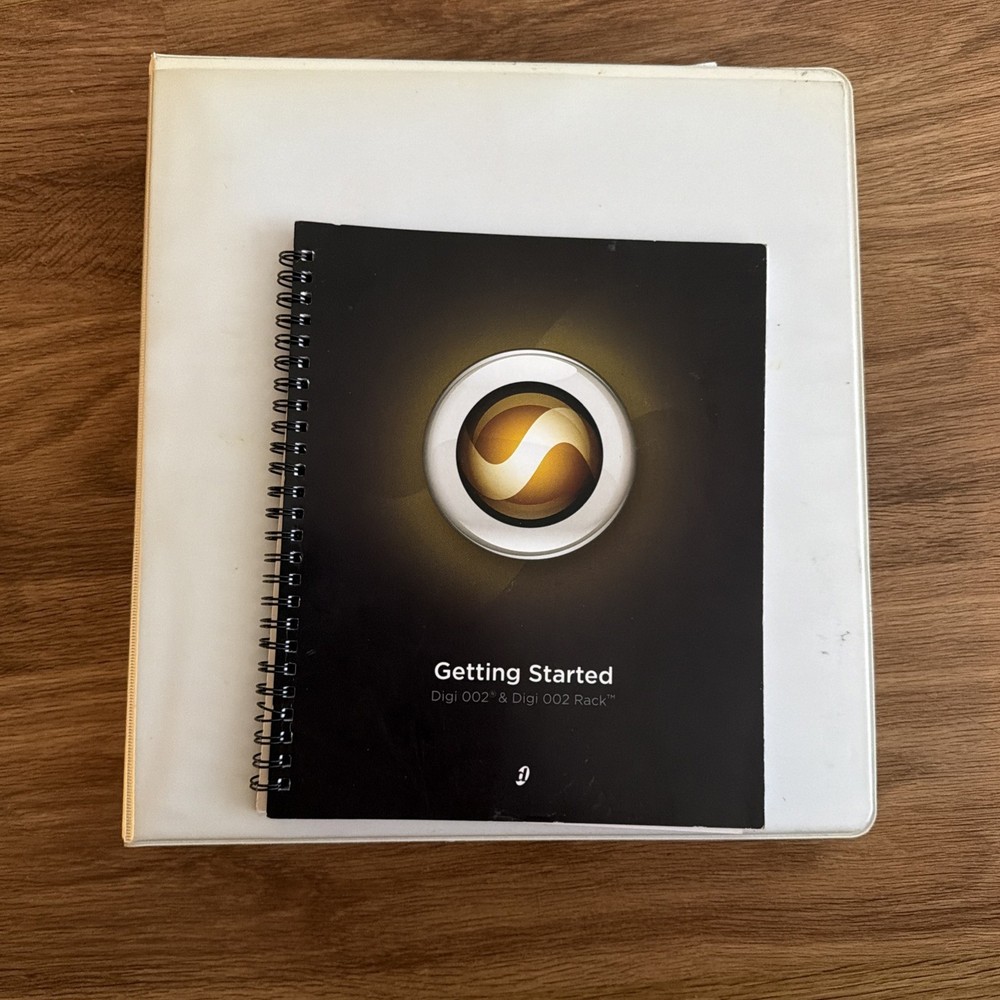 Digidesigns Getting Started Manual Digi 002 & Digi 002 Rack & Reason Adapted Etc