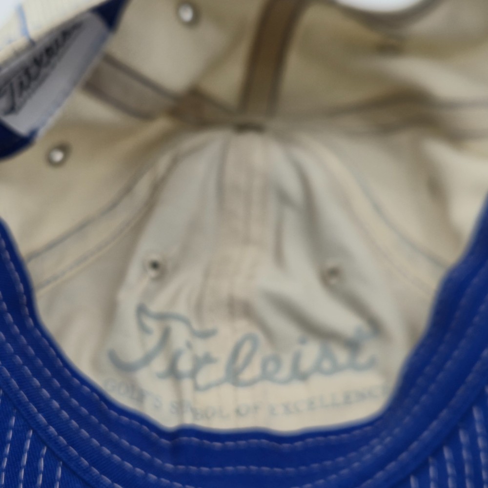 Titleist Blue White Script Logo Adjustable Strapback Golf Hat OSFA