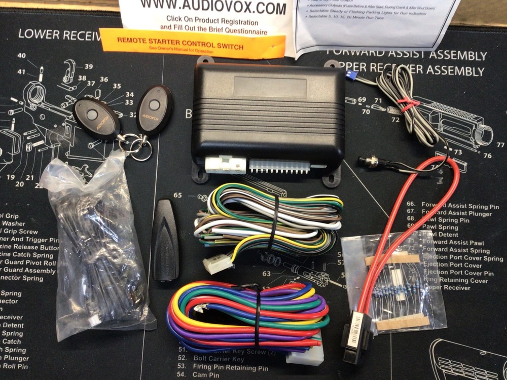 Audiovox AS9055T 1 Button Remote start open box