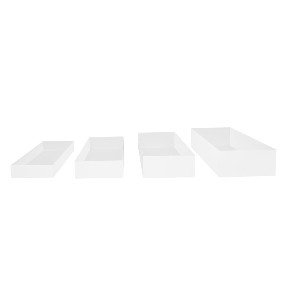 4X Dessert Display Stand Acrylic Party Buffet Riser Multi-purpose Nesting Stand
