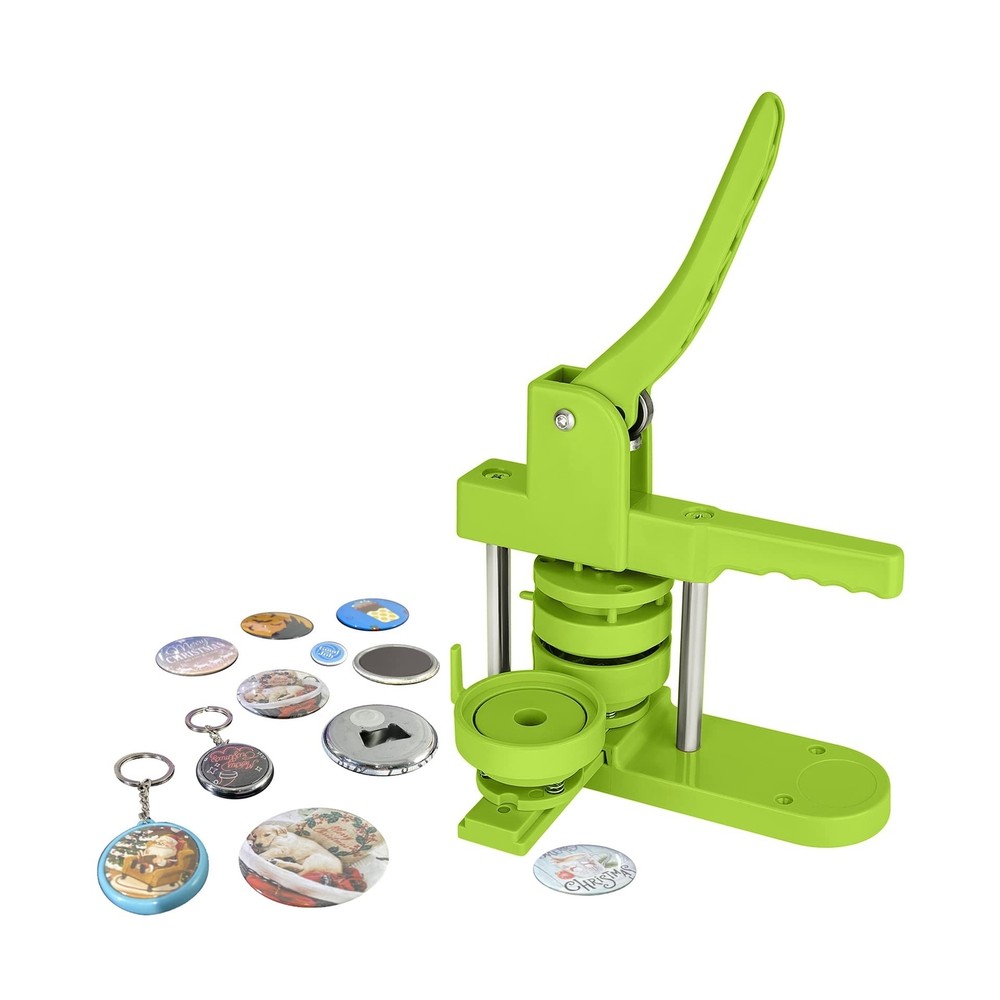 Button Maker Machine Multiple Sizes 330 Sets, Pin Maker 1''+1.25''+2.25'' But...
