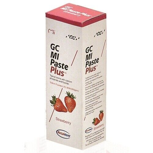GC MI PASTE PLUS STRAWBERRY TOPICAL TOOTH CREAM Expire 09/25/25. 1 TUBE OF 40 gm