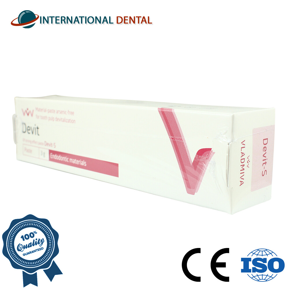 Dental Vladmiva Devit-S Pulp Devitalisation Paste 3g Syringe Root Treatment