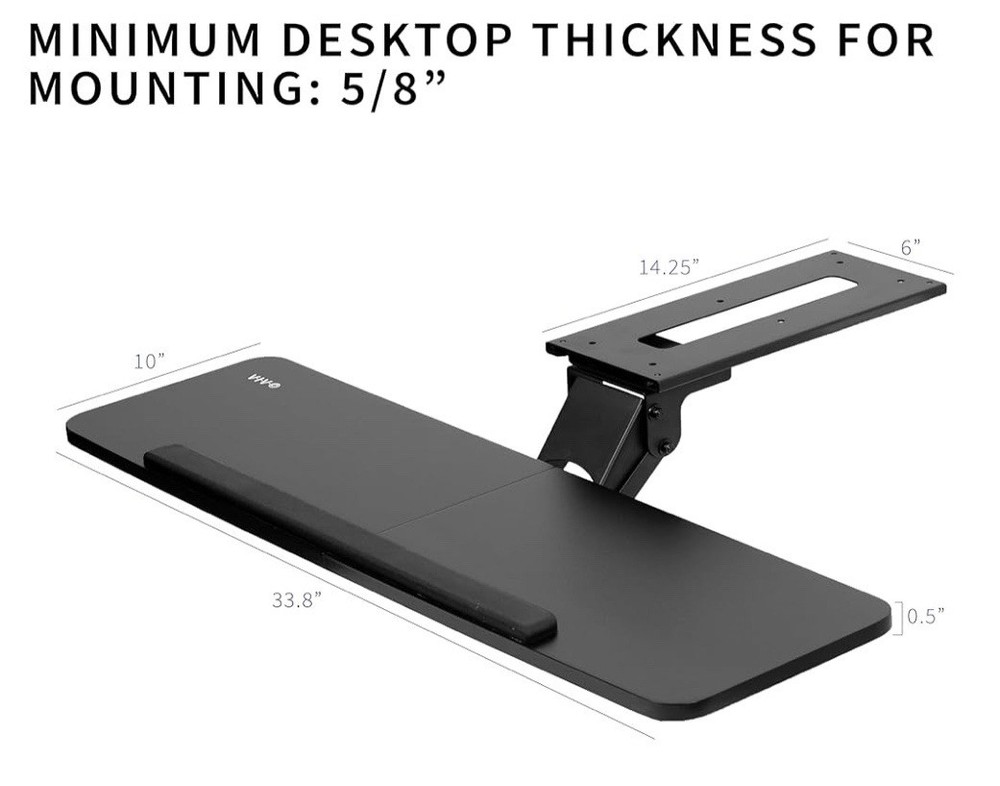 Ergonomic Keyboard and Mouse Tray
