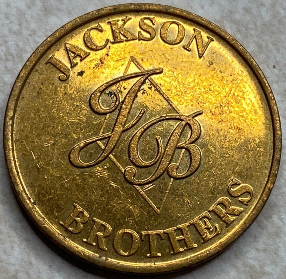 JB Jackson Brothers Arcade Game Token T6814