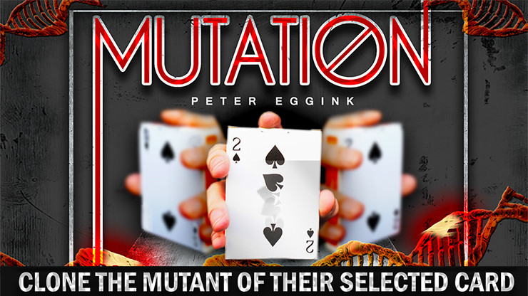 MUTATION GIMMICK & ONLINE VIDEO BY PETER EGGINK MAGIC CARD TRICK