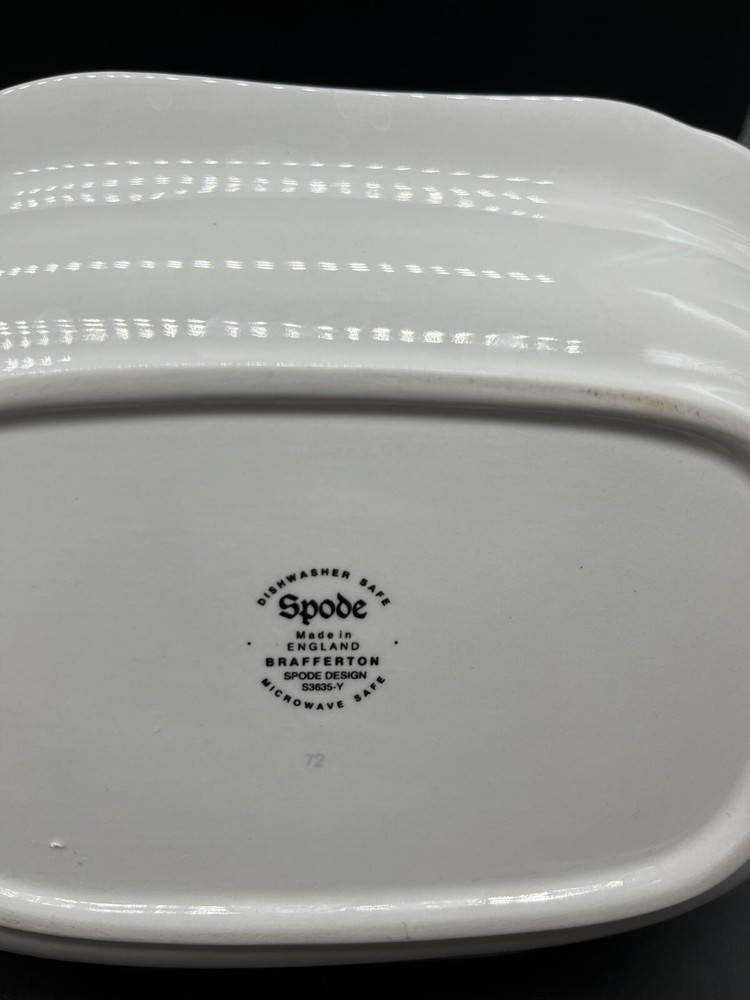 Spode Brafferton Oval Vegetable Serving Dish 9" Discontinued England