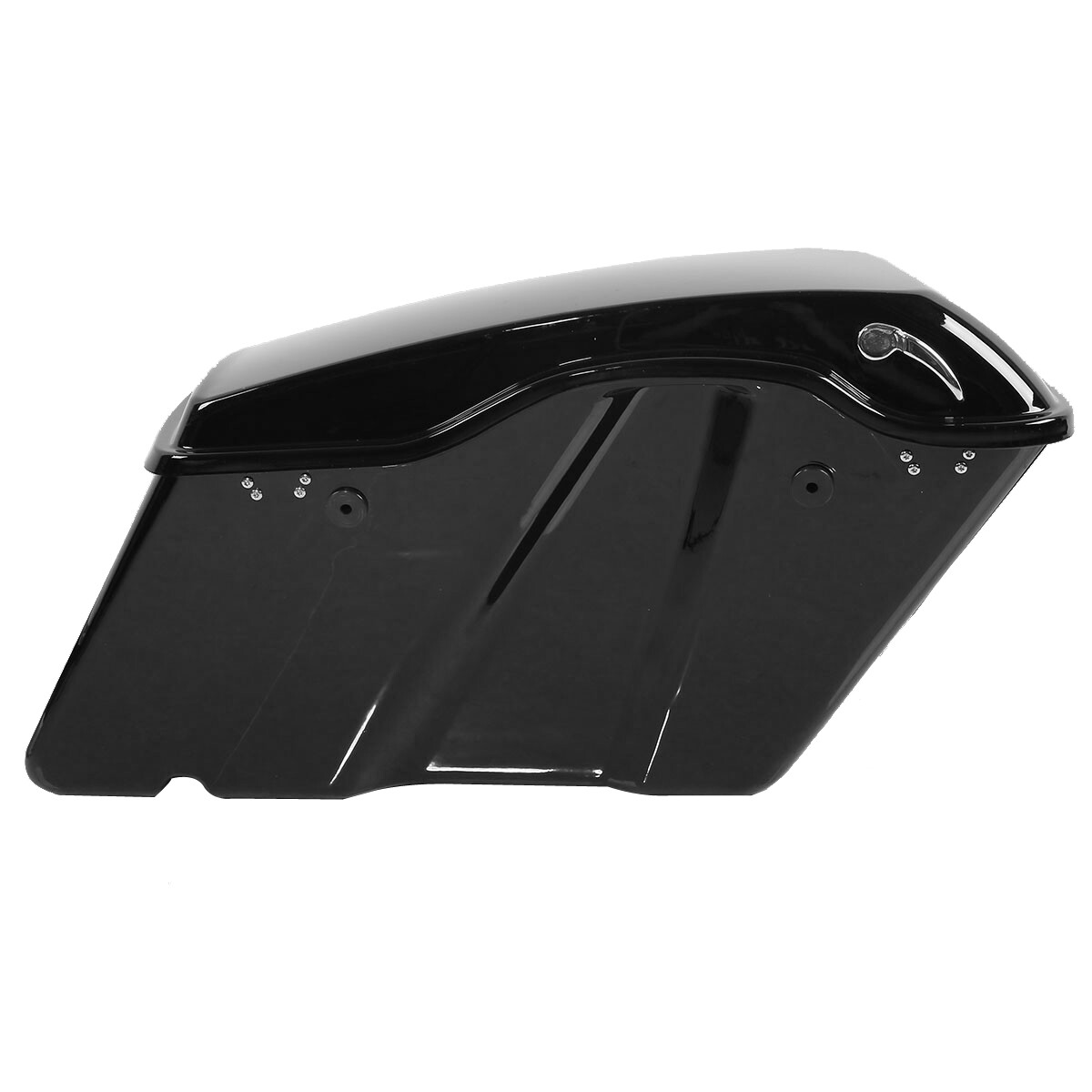 Hard Saddlebags Saddle Bags W/ Black Conversion Brackets Fit For Harley Softail