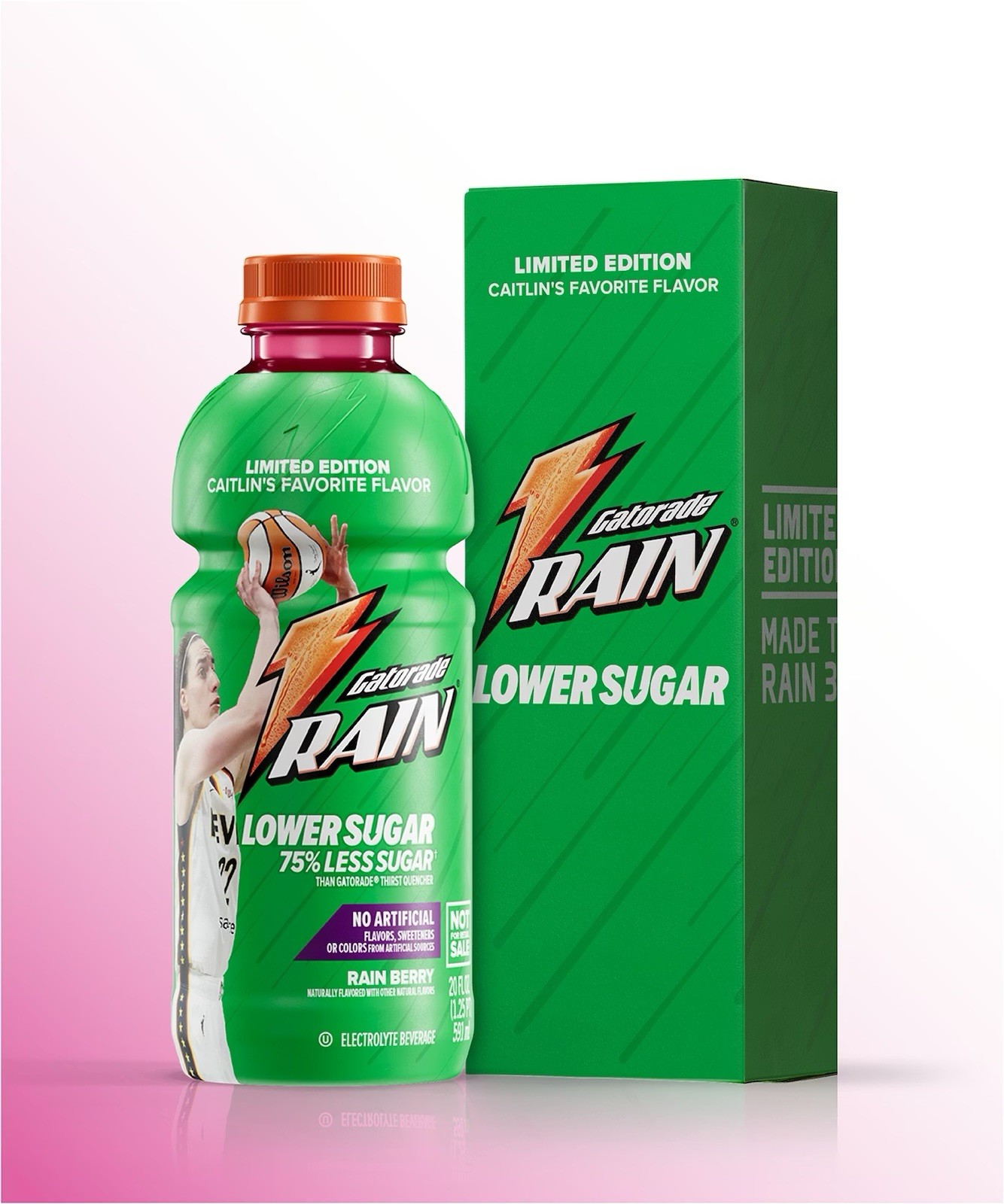 Gatorade Lower Sugar x Caitlin Clark Rain Berry Capsule Exclusive