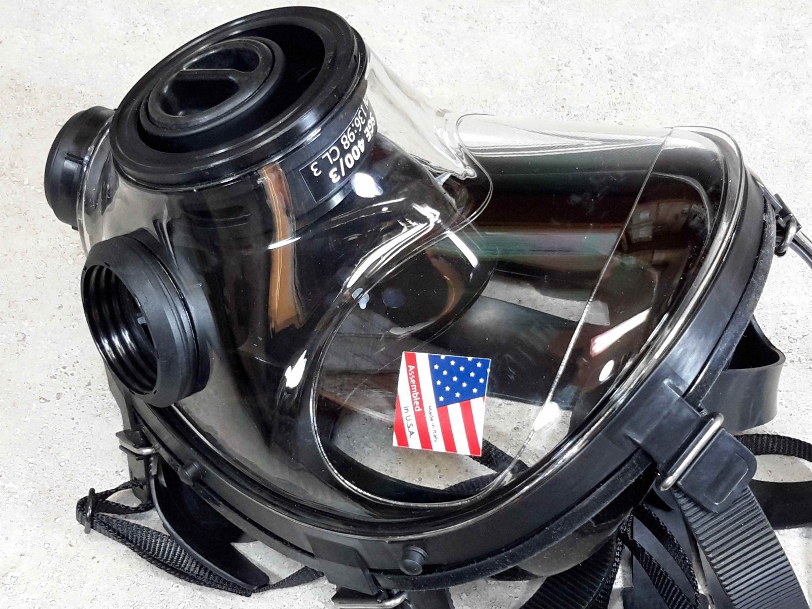 SGE 400/3 40mm NATO NBC Gas Mask w/ Mestel Filter ** ALL NIB ** Size SMALL (S/M)