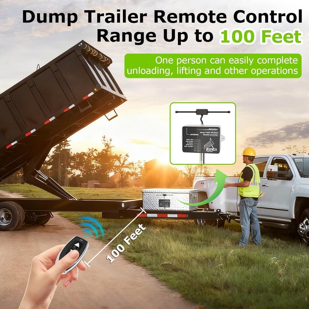 Upgraded Wireless Dump Trailer Remote Controller