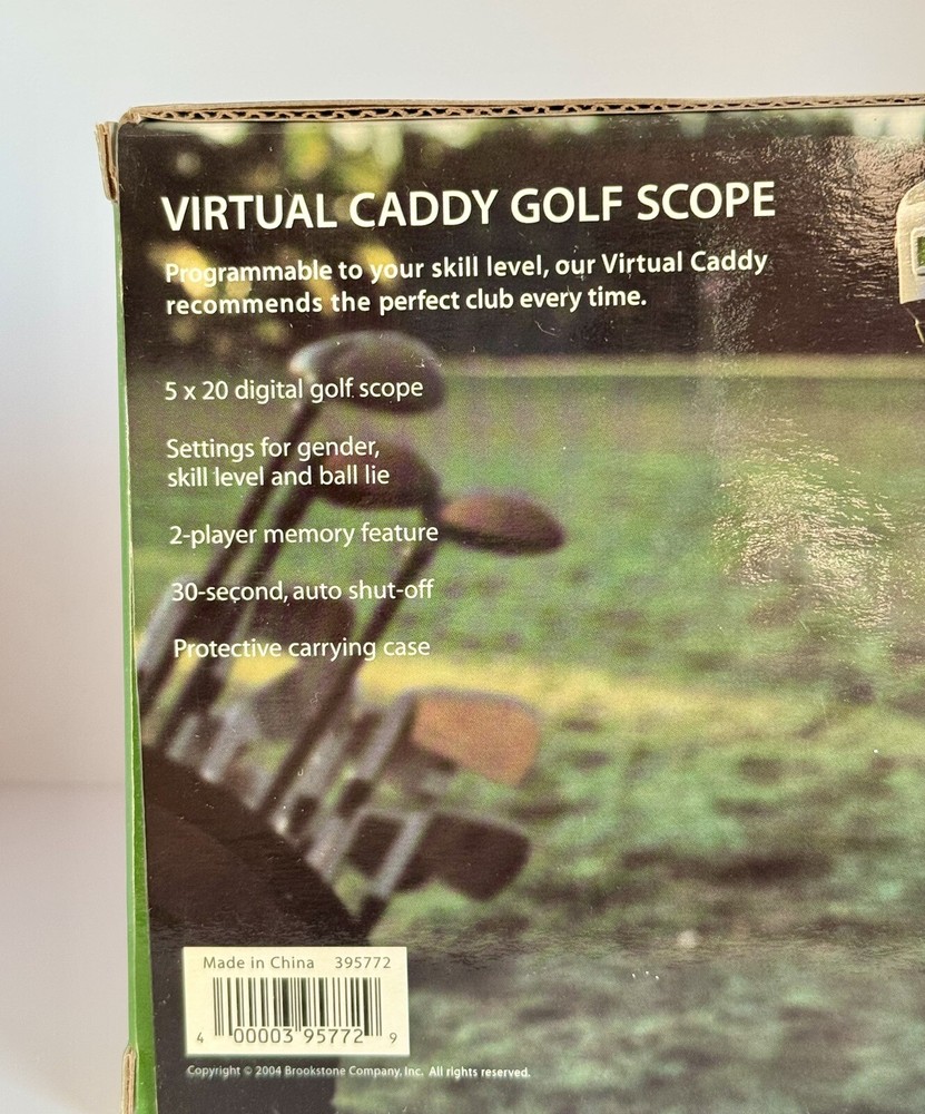 Brookstone Virtual Caddy 5 x 20 Digital Magnification Golf Scope Rangefinder
