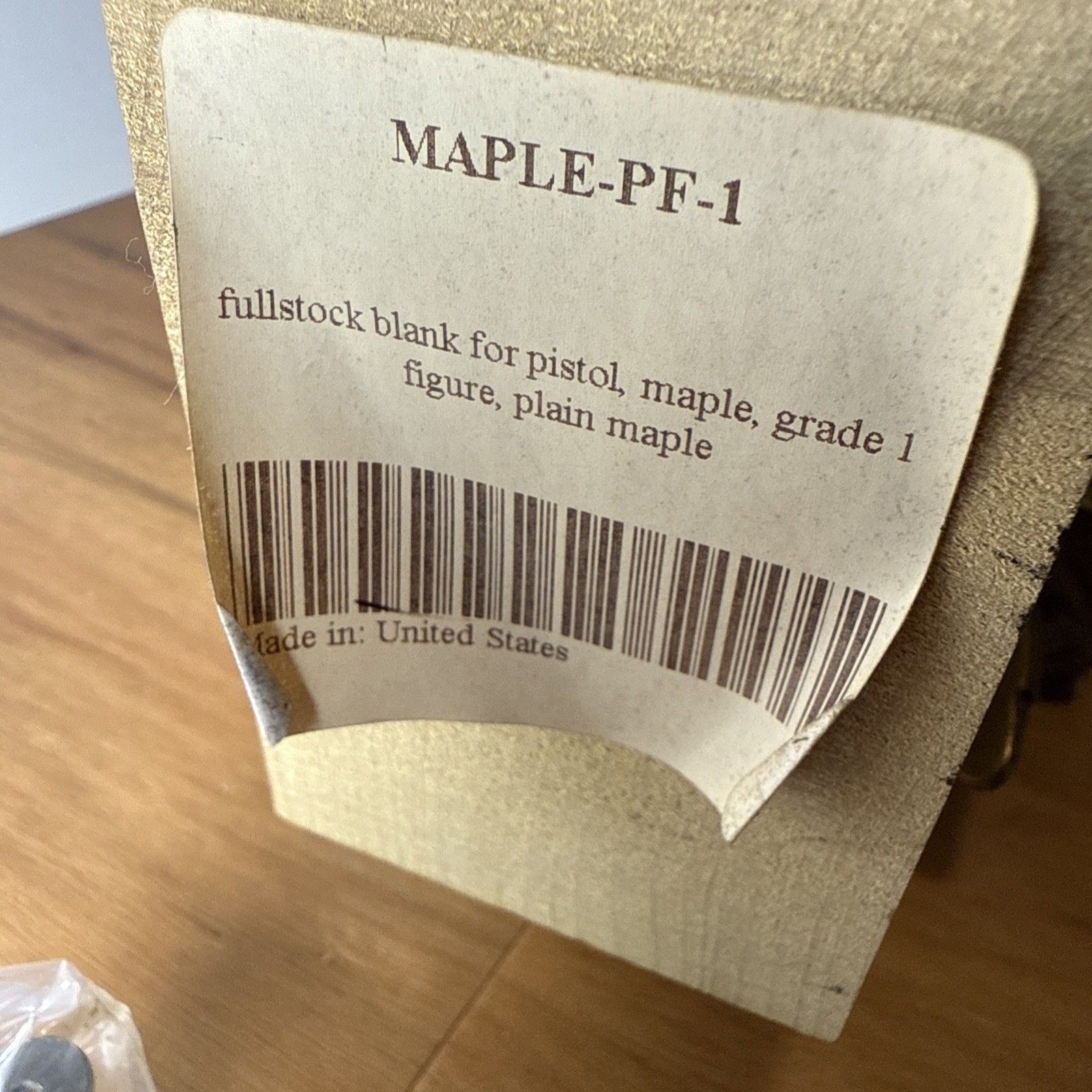 Blunderbuss Pistol Kit Brass And Maple Wood - Read