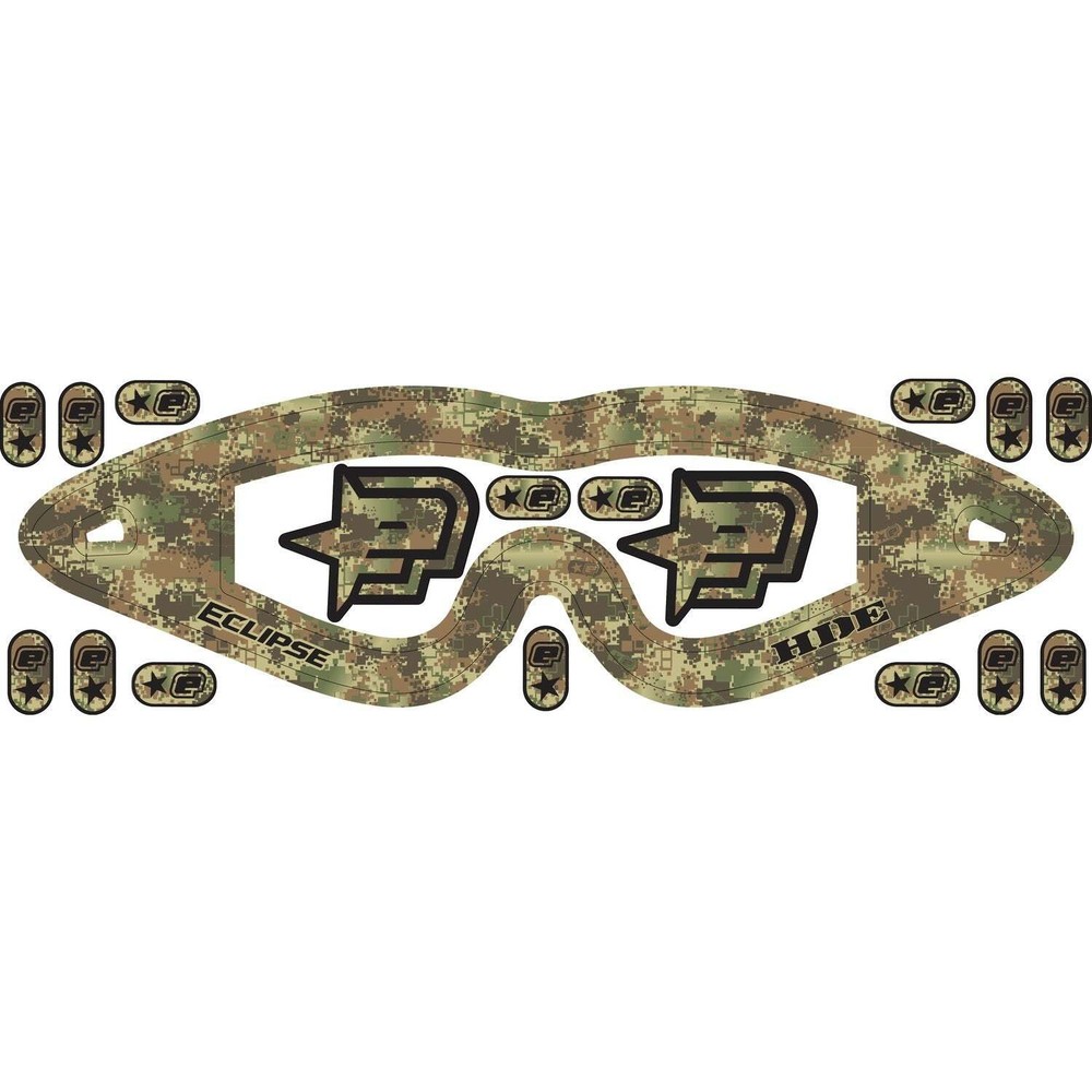 Planet Eclipse Vents Goggle Sticker - E-Flex, Avatar, E-vents, Helix - HDE Camo