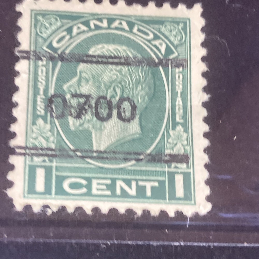 CANADA #195 1 CENT KING GEORGE V MEDALLION ISSUE USED