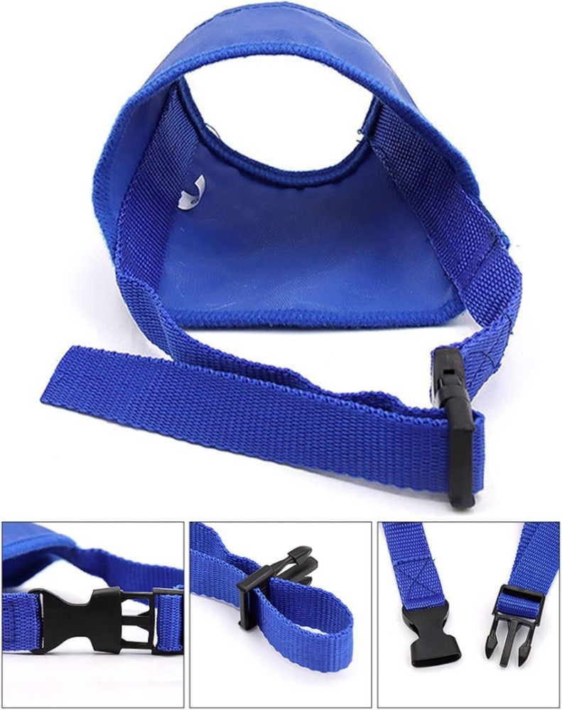 Cozy Quick Muzzle for Small Dogs - Adjustable & Breathable Blue XS Size