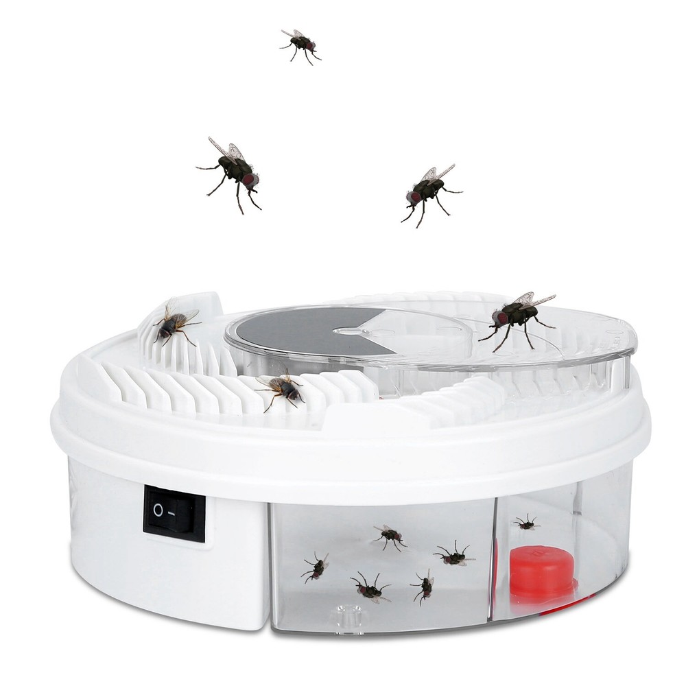 USB Powered Electric Fly Trap Automatic Flycatcher Rotating Fly Pest Repellent