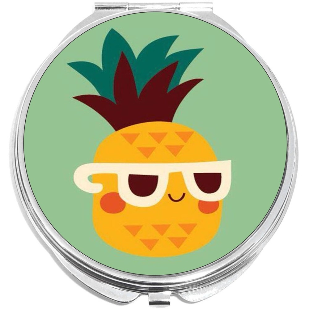 Cool Pineapple Compact with Mirrors - Perfect for your Pocket or Purse