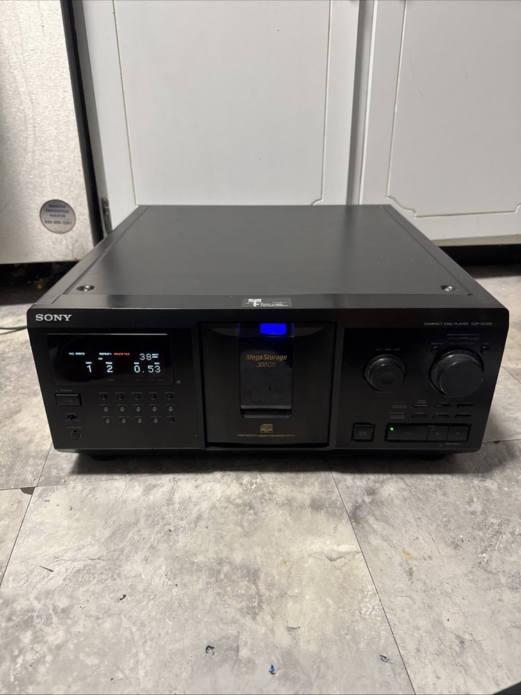 Sony CDP-CX335 CD Changer Tested Working No Remote Read!